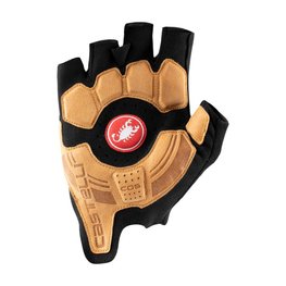 CASTELLI Cyklistické rukavice krátkoprsté - ROSSO CORSA PRO - černá/oranžová