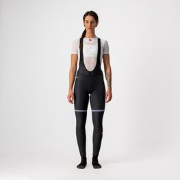 CASTELLI Cyklistické kalhoty dlouhé s laclem - POLARE W - černá