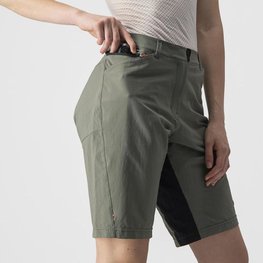 CASTELLI Cyklistické kalhoty krátké bez laclu - UNLIMITED W BAGGY - šedá