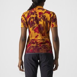 CASTELLI Cyklistický dres s krátkým rukávem - UNLTD SENTIERO - oranžová/červená