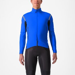 CASTELLI Cyklistická zateplená bunda - PERFETTO ROS 2 CONVERTIBLE - modrá