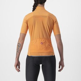 CASTELLI Cyklistický dres s krátkým rukávem - PERFETTO ROS 2 W WIND - oranžová