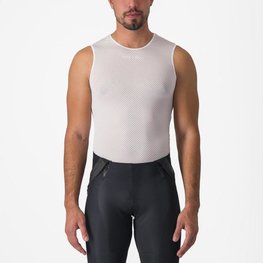CASTELLI Cyklistické triko bez rukávů - PRO MESH 2.0 - bílá