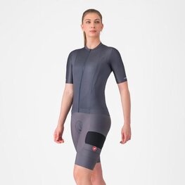 CASTELLI Cyklistické kalhoty krátké s laclem - UNLIMITED CARGO W - šedá
