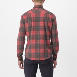 CASTELLI košile - UNLIMITED FLANNEL - červená