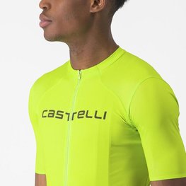 CASTELLI Cyklistický dres s krátkým rukávem - PROLOGO LITE - žlutá
