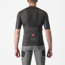 CASTELLI Cyklistický dres s krátkým rukávem - UNLIMITED PRO - antracitová