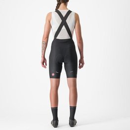 CASTELLI Cyklistické kalhoty krátké s laclem - ESPRESSO W DT - černá