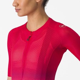 CASTELLI Cyklistický dres s krátkým rukávem - CLIMBER'S 4.0 W - červená