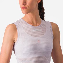 CASTELLI Cyklistické triko bez rukávů - PRO MESH W - fialová