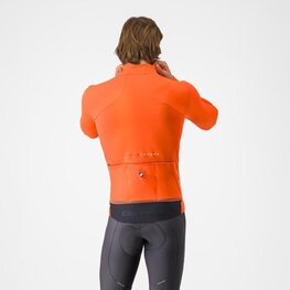 CASTELLI Cyklistická zateplená bunda - PERFETTO AIR - oranžová
