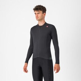 CASTELLI Cyklistický dres s dlouhým rukávem zimní - ESPRESSO THERMAL - antracitová