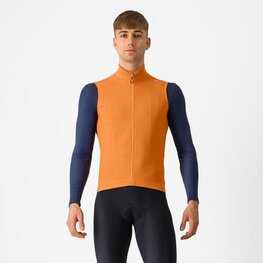 CASTELLI Cyklistická vesta - ESPRESSO VEST - oranžová