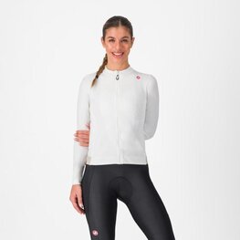 CASTELLI Cyklistický dres s dlouhým rukávem zimní - ESPRESSO THERMAL W - bílá
