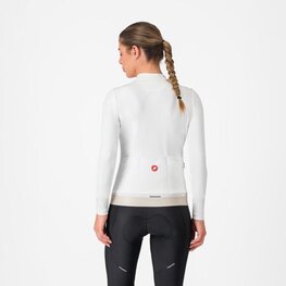 CASTELLI Cyklistický dres s dlouhým rukávem zimní - ESPRESSO THERMAL W - bílá
