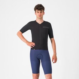 CASTELLI Cyklistické kalhoty krátké s laclem - PREMIO EVO - modrá