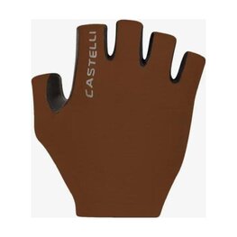 CASTELLI Cyklistické rukavice krátkoprsté - ESPRESSO - hnědá