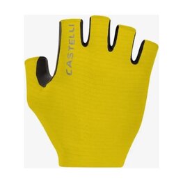 CASTELLI Cyklistické rukavice krátkoprsté - ESPRESSO - žlutá