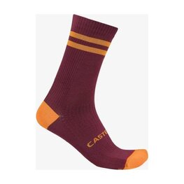 CASTELLI Cyklistické ponožky klasické - ORIGINALE 18 - bordó