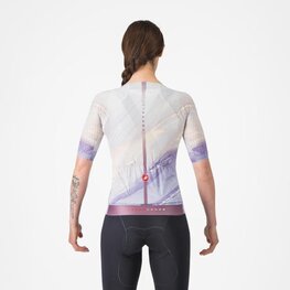 CASTELLI Cyklistický dres s krátkým rukávem - AERO PRO 8S - fialová
