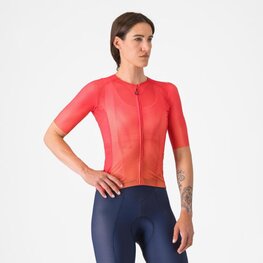 CASTELLI Cyklistický dres s krátkým rukávem - A/C W - červená