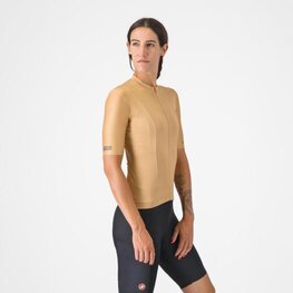 CASTELLI Cyklistický dres s krátkým rukávem - UNLIMITED W - hnědá