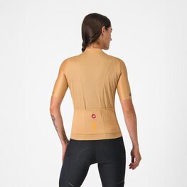 CASTELLI Cyklistický dres s krátkým rukávem - UNLIMITED W - hnědá