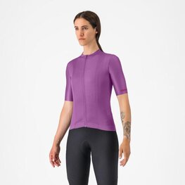 CASTELLI Cyklistický dres s krátkým rukávem - UNLIMITED W - fialová