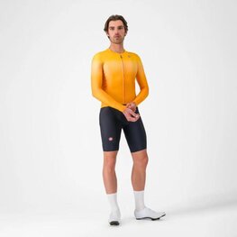 CASTELLI Cyklistický dres s dlouhým rukávem letní - UPF LONG - oranžová