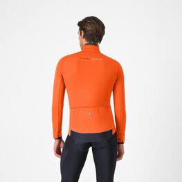 CASTELLI Cyklistická zateplená bunda - ALPHA 150 - oranžová