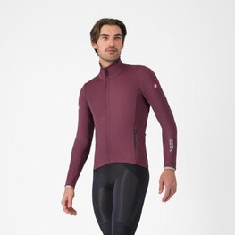 CASTELLI Cyklistická zateplená bunda - ALPHA 150 - bordó