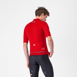 CASTELLI Cyklistická větruodolná bunda - DO.DI.CI. SHORT SLEEVE - červená