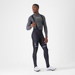 CASTELLI Cyklistické kalhoty dlouhé s laclem - POLARE 4 - černá