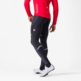 CASTELLI Cyklistické kalhoty dlouhé s laclem - POLARE 4 - černá