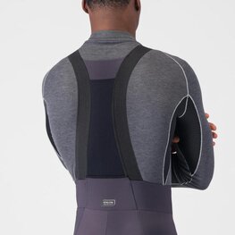 CASTELLI Cyklistické kalhoty dlouhé s laclem - UNLIMITED - šedá