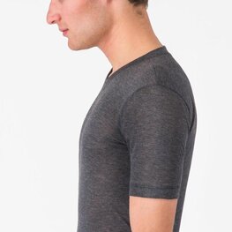 CASTELLI Cyklistické triko s krátkým rukávem - MEDIO BASE LAYER - šedá
