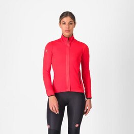 CASTELLI Cyklistická zateplená bunda - ALPHA 150 W - červená