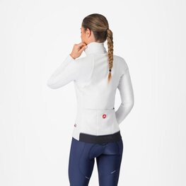 CASTELLI Cyklistická zateplená bunda - ESPRESSO AIR W - bílá