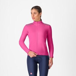CASTELLI Cyklistická zateplená bunda - ESPRESSO AIR W - růžová