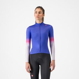CASTELLI Cyklistický dres s dlouhým rukávem zimní - CORSO THERMAL - fialová