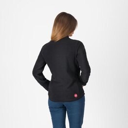CASTELLI mikina - CLASSICO W FLEECE - černá
