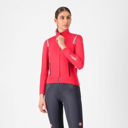 CASTELLI Cyklistická zateplená bunda - PERFETTO ROS 3 W - červená