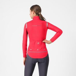 CASTELLI Cyklistická zateplená bunda - PERFETTO ROS 3 W - červená