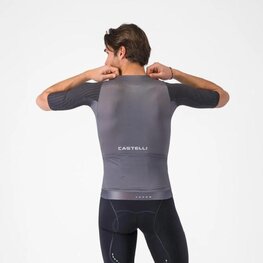 CASTELLI Cyklistický dres s krátkým rukávem - AERO RACE 8S - šedá