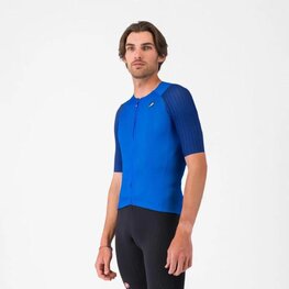 CASTELLI Cyklistický dres s krátkým rukávem - AERO RACE 8S - modrá