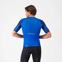 CASTELLI Cyklistický dres s krátkým rukávem - AERO RACE 8S - modrá