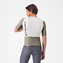 CASTELLI Cyklistický dres s krátkým rukávem - CORRETTO - béžová/ivory