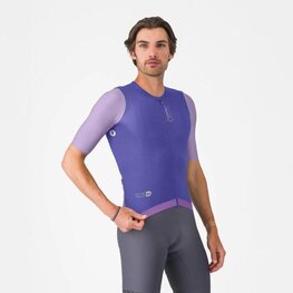 CASTELLI Cyklistický dres s krátkým rukávem - CORRETTO - fialová