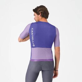 CASTELLI Cyklistický dres s krátkým rukávem - CORRETTO - fialová