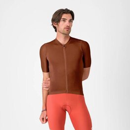 CASTELLI Cyklistický dres s krátkým rukávem - ESPRESSO 2 - hnědá